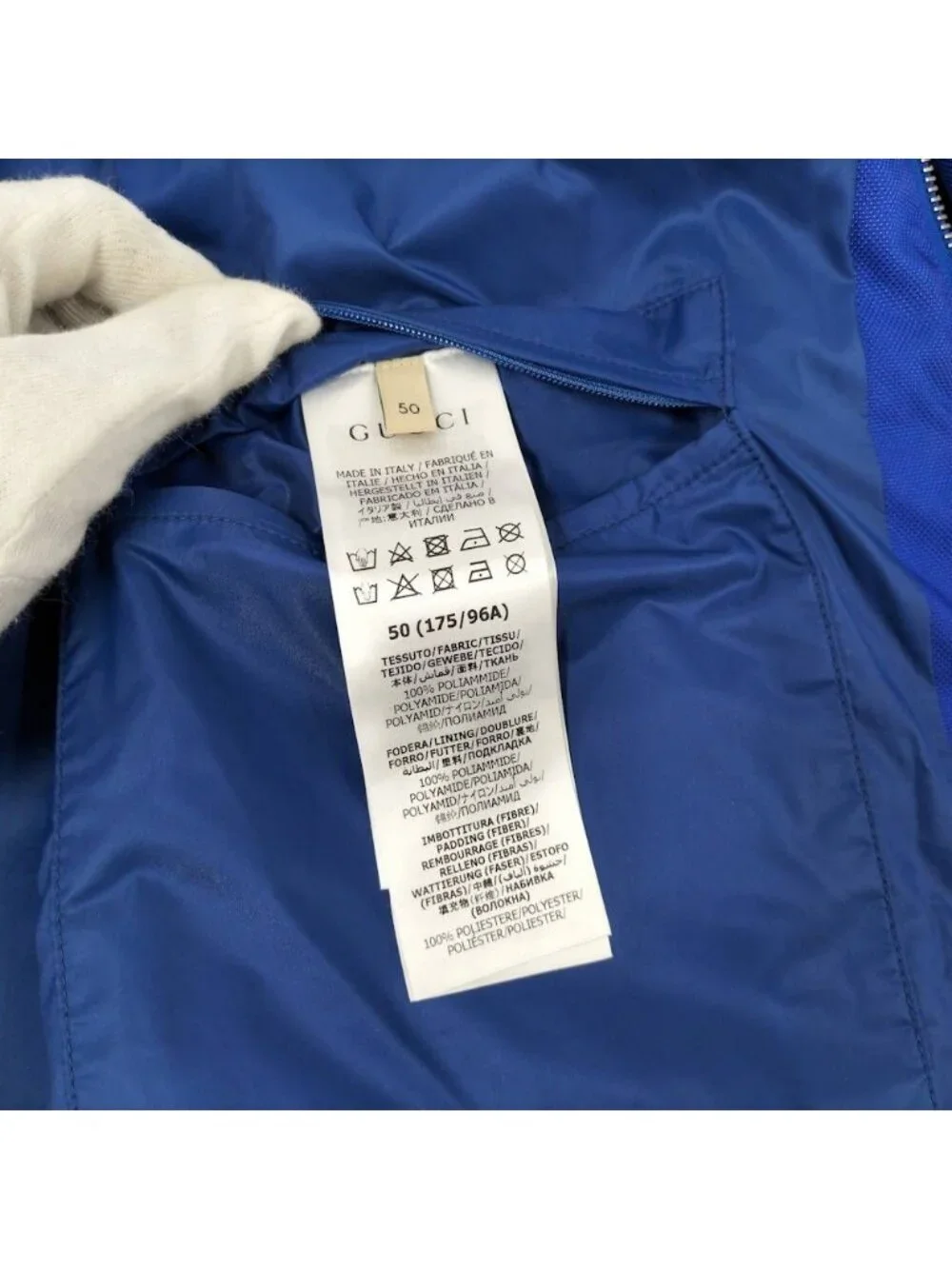 Gucci Bag Logo Hoodie :50 Nylon Blue